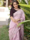 Sequin Embroidery Saree